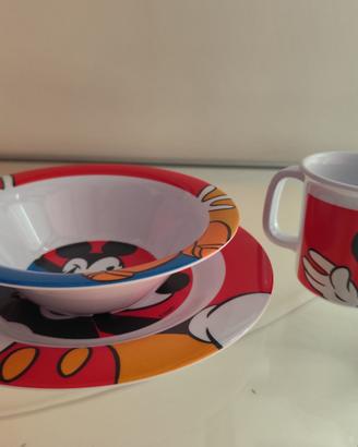 DISNEY TOPOLINO Kit Pappa in Melamina ORIGINALE