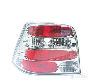 FANALI VOLKSWAGEN VW GOLF 4 97-03 FONDO CROMATO RO