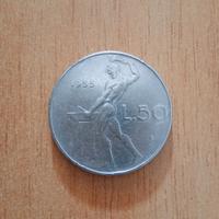 50 Lire Vulcano 1955 - Moneta Rara Antica
