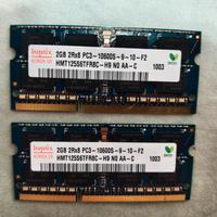 RAM SODIMM DDR3 4 GB 2X2 Funzionante 