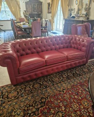 N°2 DIVANI IN PELLE CHESTERFIELD