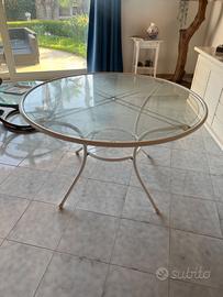 Tavolo EMU per esterno in vetro