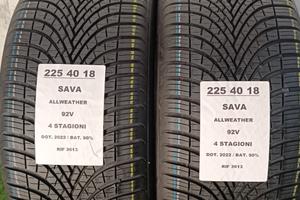 2 GOMME 225 40 18 SAVA 4 STAGIONI RIF3613