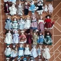 Bambola snodabile in porcellana miniatura vintage