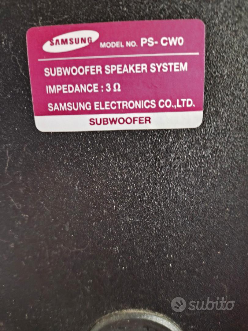 Subwoofer Samsung PS-CW0 Home Theater completo. - Audio/Video In ...