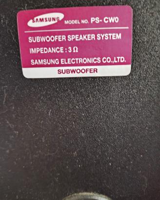 Subwoofer Samsung PS-CW0 Home Theater completo.