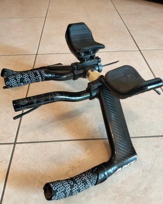 Manubrio carbonio bici crono TT triathlon 
