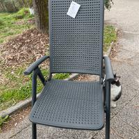 2 poltrone Nardi Darsena Antracite con cuscino
