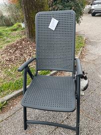 2 poltrone Nardi Darsena Antracite con cuscino