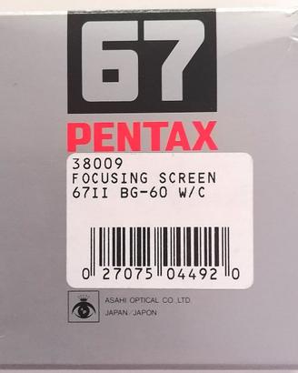 FOSING SCREEN PENTAX 67 II