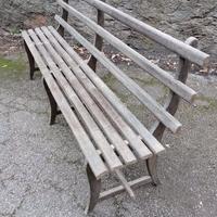 Panchina antica in noce metà '800