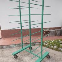 Carrello Espositore per Rotoli da Stampa e Vinili 