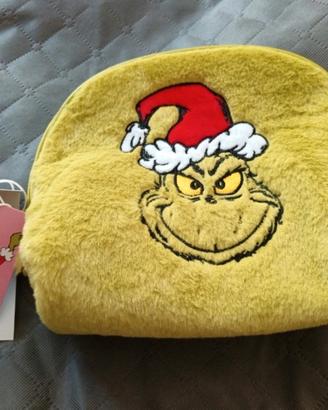 Trousse in peluche verde Grinch