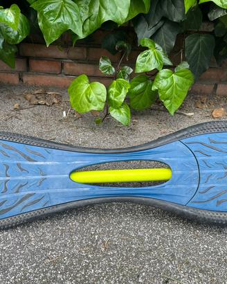 Skate waveboard due ruote blu simulazione del surf