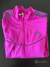 Felpa adidas rosa vintage taglia 14-15y/o