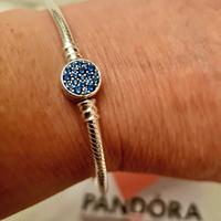 Bracciale Pandora Moments con Chiusura a disco blu