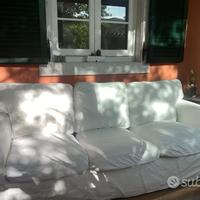 DIVANO BIANCO IN STOFFA 3 POSTI ikea Ektorp