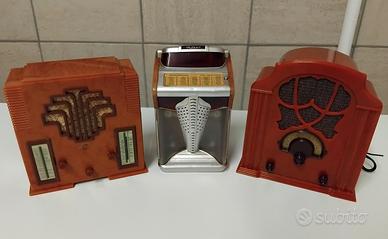 JUKE BOX E RADIO MINIATURE VINTAGE 