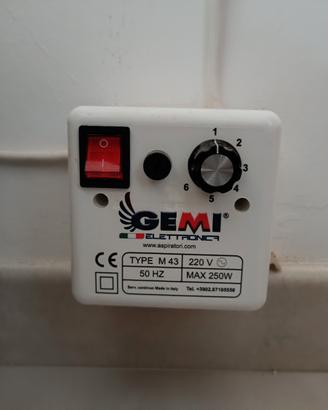 Aspiratore per camino Modello base GEMI ELETTRONIC