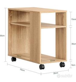 Tavolino/ mobiletto con rotelle
