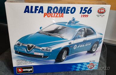 Alfa Romeo 156 Polizia '99 Bburago Metal Kit 1:24