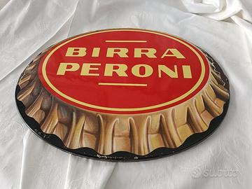targa smaltata birra peroni 