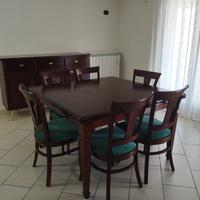  Elegante set da sala da pranzo in legno massello 