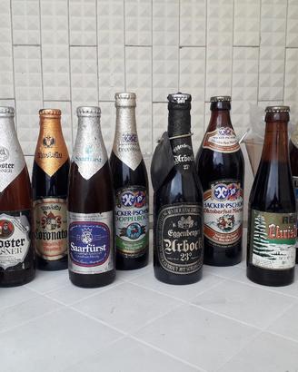 32 Bottiglie Birra Vintage da collezione