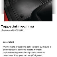 Tappetini in gomma Renault Captur