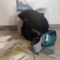 casco sci più visiera 