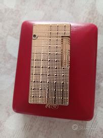 accendino vintage anni 80 colibrì London finto oro