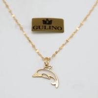 Collana in oro giallo 18 kt con delfino A.36