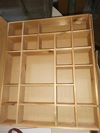 Mensola bacheca in legno