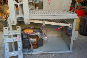 Verricello per recupero barca con cassa