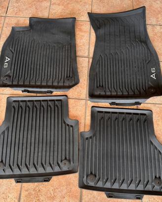 Set completo 4 tappetini gomma originali Audi A6