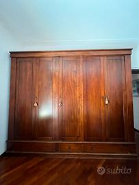Armadio 5 ante legno massiccio