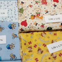 Tessuti per abbigliamento e arredamento bimbi.