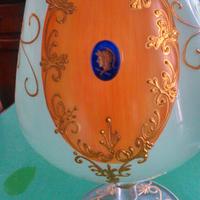 Calici dipinti a mano con effige guerriero