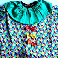 Costume Carnevale d'Arlecchino, ragazza Anni 10-11