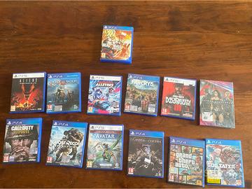 12 videogiochi alcuni nuovi e altri usati + dvd