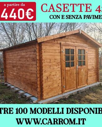 CASETTE 4x3 (12MQ) circa CON E SENZA PAVIMENTO
