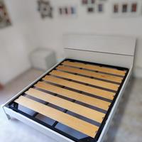 Struttura letto matrimoniale con rete a doghe - se