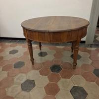 TAVOLO OVALE ALLUNGABILE IN LEGNO MASSELLO  120X96