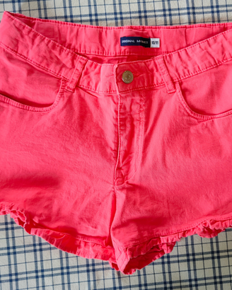 Pantaloncini corti bambina colore salmone 10/11 an