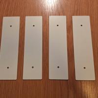 4 PLACCHE 142 MM BIANCHE CIECHE COPRI FORO