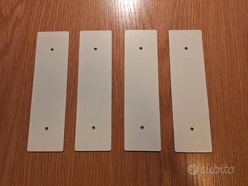 4 PLACCHE 142 MM BIANCHE CIECHE COPRI FORO