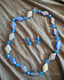 Parure collana e orecchini