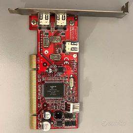 Scheda PCIe FireWire 3 porte