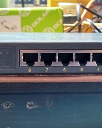Hub switch Ethernet  8 porte