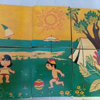 Puzzle in legno. Vintage Anni 50/60